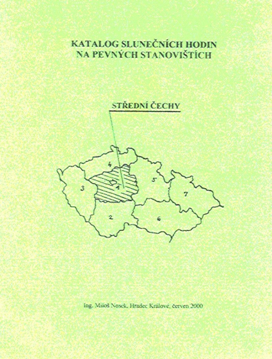 Titulní stránka katalogu Střední čechy